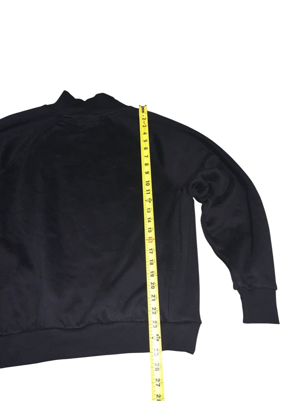 Comfrt Womens Mens Basic Mock Neck Fleece Pullover Sweatshirt Black Size M - Picture 8 of 8